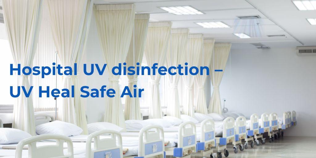 Hospital air cleaning by UV Lights with AHU and HVAC Air duct